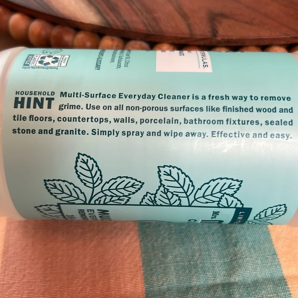 Mrs Meyer’s Limited Edition Scent Mint Scent Multi Surface Cleaner 16 Oz New - Picture 5 of 7